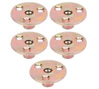 Cocoarm Flange Nut, Galvanized Iron, 3 Hole Tee Design, High Strength, Ideal for Furniture Assembly and Projects (M6)