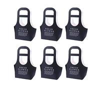 Cocoarm Flower Bouquet Carrier Bags Kraft Paper Box 6 Pack Foldable Flower Packaging Box with Handle for Flowers Dried Flowers Candy Gifts 40x22x10cm Pink White Black Khaki (3)