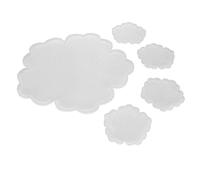 Cocoarm Flower Coaster Silicon Mold Kit Simple Floral Design for Eating Table Protection, Large and Small Flower Shapes for Resin, for DIY Home Decoration, for That, Material: Silicone: Silicone