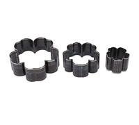 Cocoarm Flower Cutter Set, Alloy Steel Cherry Blossom Shape Leather Punch Tool for Crafting, 3 Sizes for Versatile Design Needs