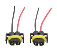 Cocoarm Fog Light Connector, ABS Headlight Wiring Harness H11 1 12V 10A 3.9in, Heat Resistant to 212°F, Stable Plug In Wire for Autos Boats Trailers Bikes and Industrial Equipment