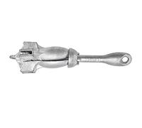 Cocoarm Foldable Anchor Carbon Steel Grapnel Anchor 1.5 Kg 4 Flukes Folding Boat for Kayak Canoe Jet Ski and Small Watercraft Holding on Sand Rock and Soil (Silver (carbon steel galvanized))