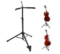 Cocoarm Foldable Cello Stand, Adjustable Foldable Stand For Cello With 3-Leg Structure With Non-Slip Padding For Musical Instruments FL - 14, Height Adjustable 74 ~ 120 cm