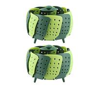 Cocoarm Folding Steaming Basket, Heat Resistant Veg Steamer with Handle, Easy to Use for Cooking Vegetables and Fruits in The Kitchen