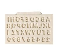 Cocoarm Food Grade Silicone Cake DIY Baking Tool, Multipurpose Design, Easy to Use and, High Temperature Resistant, with English Capital Letters Number Pattern, Ideal for Desserts