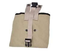 Cocoarm Foraging Bag, Canvas Belt Foraging Pouch Foldable Portable Thick Fruit Picking Bag for Hiking Camping, Small Lightweight Tool Carry Pouch for Outdoor Gatherers (Khaki)