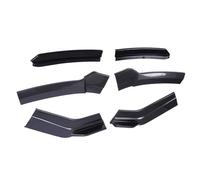 Cocoarm Front Bumper Splitter Carbon Fiber Style Front Bumper Lip Kit ABS 170x15.5cm Aerodynamic Styling Direct Fit Sport Look for Drivers (Black Lip)