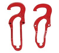 Cocoarm Front Tow Hooks Kit Metal Bumper Front Tow Hook 5500 Lbs Red Powder Coated Easy Install Replacement for Dodge Ram 1500 2009 2019 Off Road Recovery