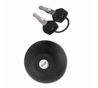 Cocoarm Fuel Tank Cap, Black Plastic Replacement with Key Set, Secure Locking Mechanism, Fits Master II 1998-2010