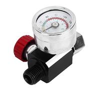 Cocoarm G1 4 Air Pressure Regulator Iron Plastic Airbrush Pressure Regulator 0 to 140 PSI Gauge for Spray Painting Sandblasting HVLP Sprayer Plasma Cutting Air Tools