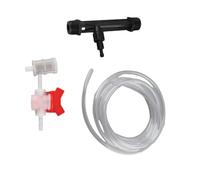 Cocoarm Garden Fertilizer Injector G3/4 Irrigation Device Kit for Liquid Fertilizer Injection Fertilizer Injector+Switch+Filter+Water Tube, 2m Tube Length, Self-Priming Capability 9-92L/h