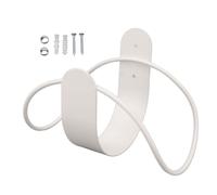 Cocoarm Garden Hose Holder Wall Mount Stainless Steel Hose Hanger Heavy Duty for Expandable Extension Cords Ropes (White)