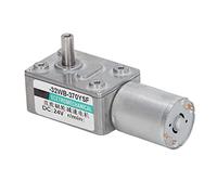 Cocoarm Gear Motor Aluminum Alloy Speed Reduction Motor DC 24V 2W Self Locking Reversible High Torsion for ATM Vending Machine Printer Office Automation (200r/min)