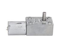 Cocoarm Gear Motor Aluminum Alloy Speed Reduction Motor DC 24V 2W Self Locking Reversible High Torsion for ATM Vending Machine Printer Office Automation (300r/min)