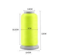 Cocoarm Glow in The Dark Embroidery Thread, 1000 Yards, Purple Pink White Colors for Machine Embroidery and Sewing Projects (3000 Yards)