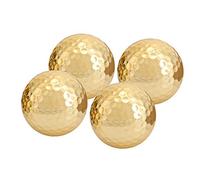 Cocoarm Golden Golf Ball, 4Pcs Gold Plating Golf Balls, Replacement Accessory