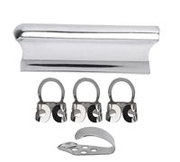 Cocoarm Guitar Slide Bar and Picks Stainless Steel, 5PCS (Silver)