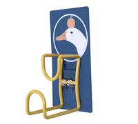 Cocoarm H217 Basin Hook Washbasin Hook Plastic Sprayed Metal with High Strength Adhesive 13 X 7 X 6.5 Cm Cartoon Storage Rack for Bathroom Kitchen Home Hotel (Kaka Duck)