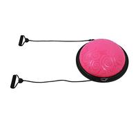Cocoarm Half Ball Balance Trainer, Inflatable Exercise Ball for CORE Stability with Bands and Pump for Home Gym Use (Pink)