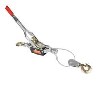 Cocoarm Hand Winch Heavy Duty Manual Winch Wire Rope Puller with Double Hook, Powerful Puller System Wire Rope Hand Power Puller for Basic Engineering Machinery Equipment (4T)