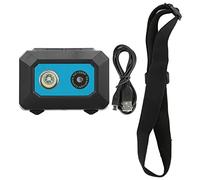 Cocoarm Head Mounted Camera 1080P HD Sports Camera Super Bright Headlight Action Camera for Outdoor Sports, Aerial Photography, Mountain Biking, 32G TF Card Support (Black Blue)