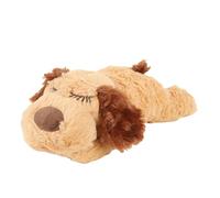 Cocoarm Heartbeat Puppy Toys, Interactive Stuffed Animal with Real Heartbeat for Pet Behavioral Sleep Calming Aid, Soft Plush Comfort Toy for Cats and Dogs (Brown)