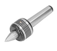 Cocoarm Heavy Duty Live Center High Carbon Steel Revolving Center Morse Taper 4 with 60 Degree Point 0.005 Accuracy Bearing Design for CNC Lathe and High Speed Turning