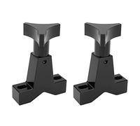 Cocoarm High Lift Jack Tube Mount, 6061 T6 Aluminum Jack Adjustable Tube Mount for 1in to 2.5in Round or Square Tubes, Easy Install Bracket for SUV Roof Rack Roll Cage (Black)