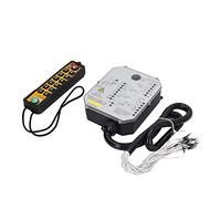 Cocoarm Hoist Remote Control Set ABS Copper Crane Remote Control 800MHz Power Monitoring Drop Proof for Cranes Conveyors Concrete Pumps Coal Mining Equipment (ABS+Copper 3)