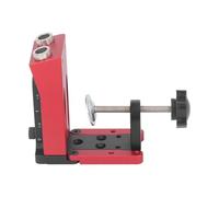 Cocoarm Hole Jig Kit Aluminum Alloy Pocket Dowel Hole Jig System Set for 3 8inch Plug Adjustable 10 to 46mm 15 Degree Drill Guide with Quick Clamp for Woodworking Joinery