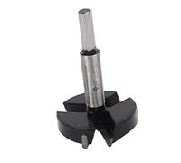 Cocoarm Hole Saw Auger Opener Tungsten Carbide Hinge Drill Bit 60mm 3 Flute Fast Chip Removal Smooth Burr Free Cutting for Wood Panels Furniture Door Hinges
