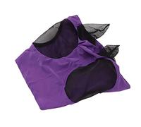 Cocoarm Horse Fly Mask with Ears Knitted Fabric Mesh Horse Face Mask 44 X 36 Cm Breathable Elastic UV Blocking Shield for Adult Horses Ponies Riding Pasture (Purple)