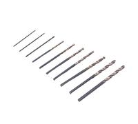 Cocoarm HSS Drill Bit Set High Speed Steel Mini Drill Bits 10 Sizes 0.8mm to 3.0mm Twist Drills with Storage Box for Wood Plastic Carving Hand Tool Users