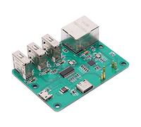 Cocoarm HUB Expansion Board PCB Expansion Module DC 5V Integrated USB to Ethernet for Plug and Play Multiple Power Sockets for Network Setup and Embedded Projects