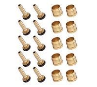 Cocoarm Hydraulic Disc Brake Hose Connector, Copper Olive Inserts for Bicycle Brake Systems, Easy Install 10 Set Replacement for Mountain Bikes and Road Bikes