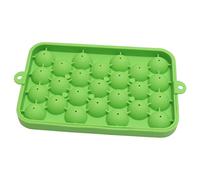 Cocoarm Ice Cube Tray, Silicone Round Ice Sphere Tray with Lid, 25 Grid Mini Ball Maker Mold, Easy Release, Food Grade Silicone, for Coffee Cocktail Tea Home Bar Parties (Green)