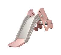 Cocoarm Interior Kids Sliding the Folding Stairs in Complete Safety Play a Slide for Toddlers, a Durable Plastic Toy for Home Activities (Pink Gray)