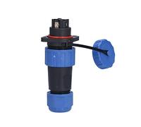 Cocoarm IP68 Plug Socket PA66 PPS Aviation Plug Socket 3 Pin Flange Power Connector Screw Crimp Threaded Design for Communications Instrumentation and Electronic Equipment (#3)
