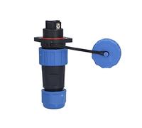 Cocoarm IP68 Plug Socket PA66 PPS Aviation Plug Socket 3 Pin Flange Power Connector Screw Crimp Threaded Design for Communications Instrumentation and Electronic Equipment (#2)