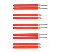 Cocoarm J30015 Multimeter Test Probe ABS Plated Brass Test Needle 30Vac to 60Vdc 24A Screw Connection 4mm Wire Entry for Voltage Routine Circuit Testing (Red)
