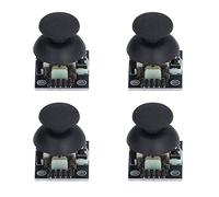 Cocoarm Joystick Module ABS PCB Game Controller Module 4 Pack 5 Pin Dual Axis Analog Output with Z Button DC 3.3V to 5V for PS2 Remote Control Projects and Makers
