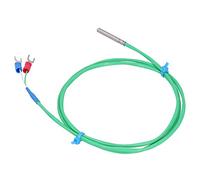 Cocoarm K Type Thermocouple Probe Silicone Thermocouple Sensor 32 to 392 Fahrenheit 4 X 30mm Stainless Steel Tip 2m Soft Lead U Shaped Terminal for Industrial Temperature Measurement (#1)