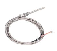 Cocoarm K Type Thermocouple Sensor 1 8in NPT, 304 Stainless Steel K Type Temperature Sensor, Adjustable Spring Probe, 2m Lead, 5mm X 80mm, -100°F to 2300°F for Kiln Furnace Lab
