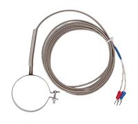 Cocoarm K Type Thermocouple Stainless Steel Temperature Controller Probe 32 to 752°F Argon Arc Welded 5 Length Options High Sensitivity for Industrial Temperature Measurement (#1)