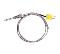 Cocoarm K Type Thermocouple, Temperature Sensor Probe with Adjustable Compression Fitting and Stainless Steel Braided Wire, for Industrial Metallurgy Applications