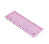 Cocoarm Keyboard Housing Aluminum Alloy Keyboard Shell for Woot60HE 60% Mechanical Case 61 Key Glossy Silver Finish with Screws for DIY Gaming Builds (Pink)