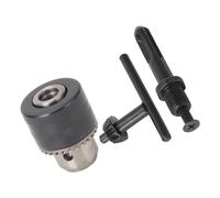 Cocoarm Keyed Drill Chuck C45 Steel 1.5 to 13mm Impact Drill Chuck 1 2 20UNF 3 Jaw with 4 Pit Shank for Power Impact Screwdriver Repair Installation and Tight Spaces