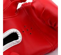 Cocoarm Kids Boxing Gloves Child Punching Gloves Youth Muay Thai PU Material Padded Design Impact Buffering Adjustable with Air Holes for 3-12 Years Old (Red gloves and anthurium)