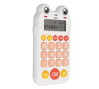 Cocoarm Kids Math Learning Toy Arithmetic Exercise Toy Educational Calculator with LCD Screen Clear Voice Prompts for Children Ages 5-12 (White)