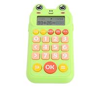 Cocoarm Kids Math Learning Toy Arithmetic Exercise Toy Educational Calculator with LCD Screen Clear Voice Prompts for Children Ages 5-12 (Green)